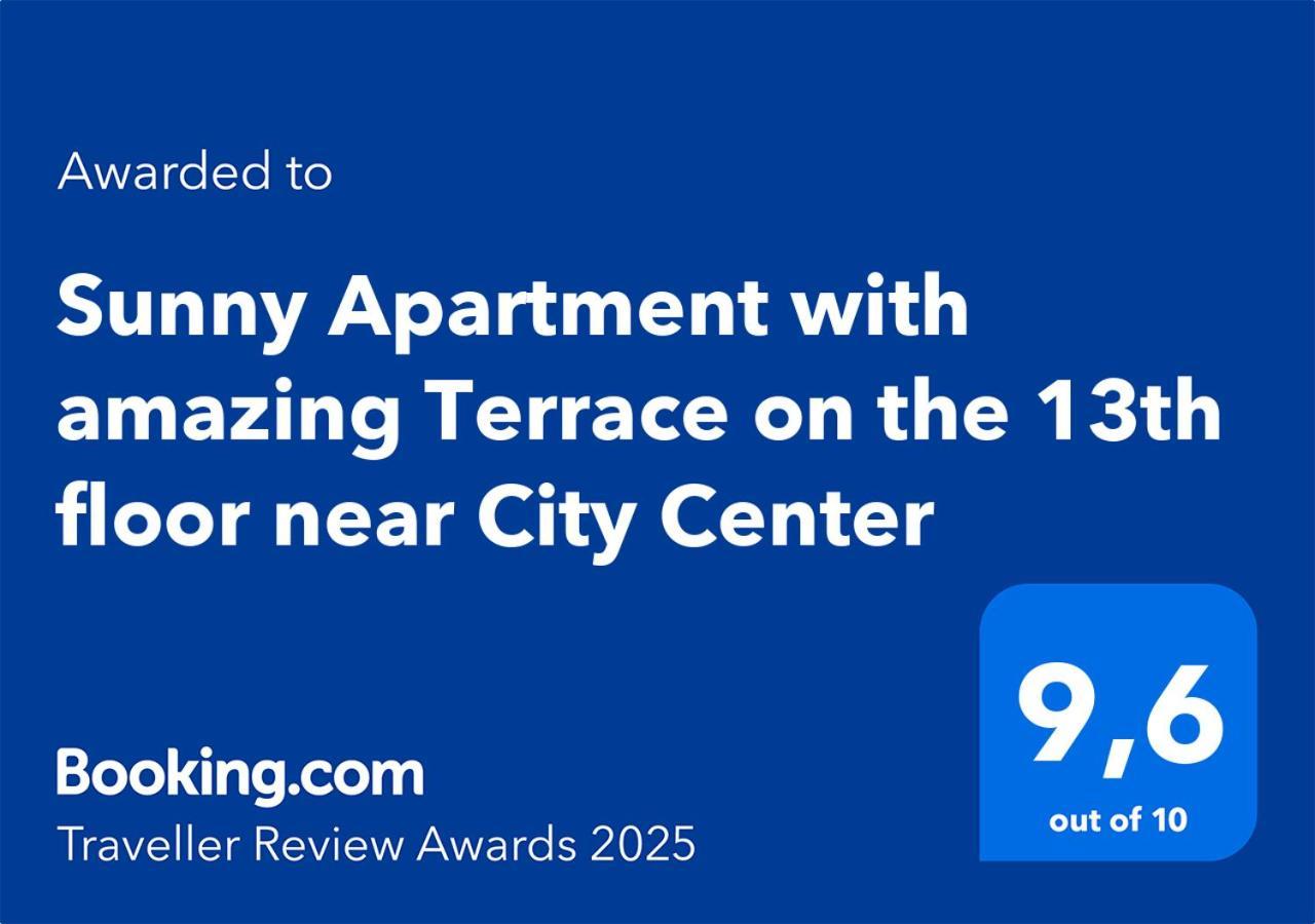 Sunny Apartment With Amazing Terrace On The 13Th Floor Near City Center Bratislava Dış mekan fotoğraf
